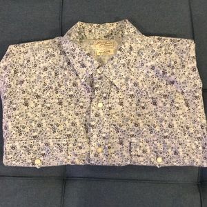 Lucky Brand long sleeve flower pattern shirt